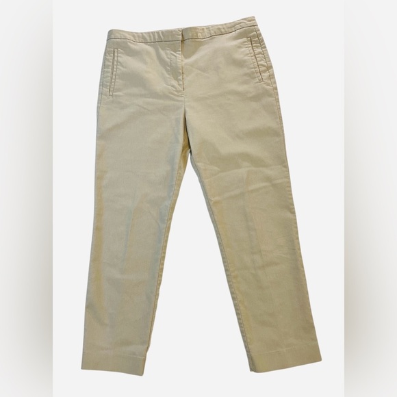 Worthington Slim Leg Cropped Pants, Womens, Color Khaki, Size 12 - Picture 1 of 12